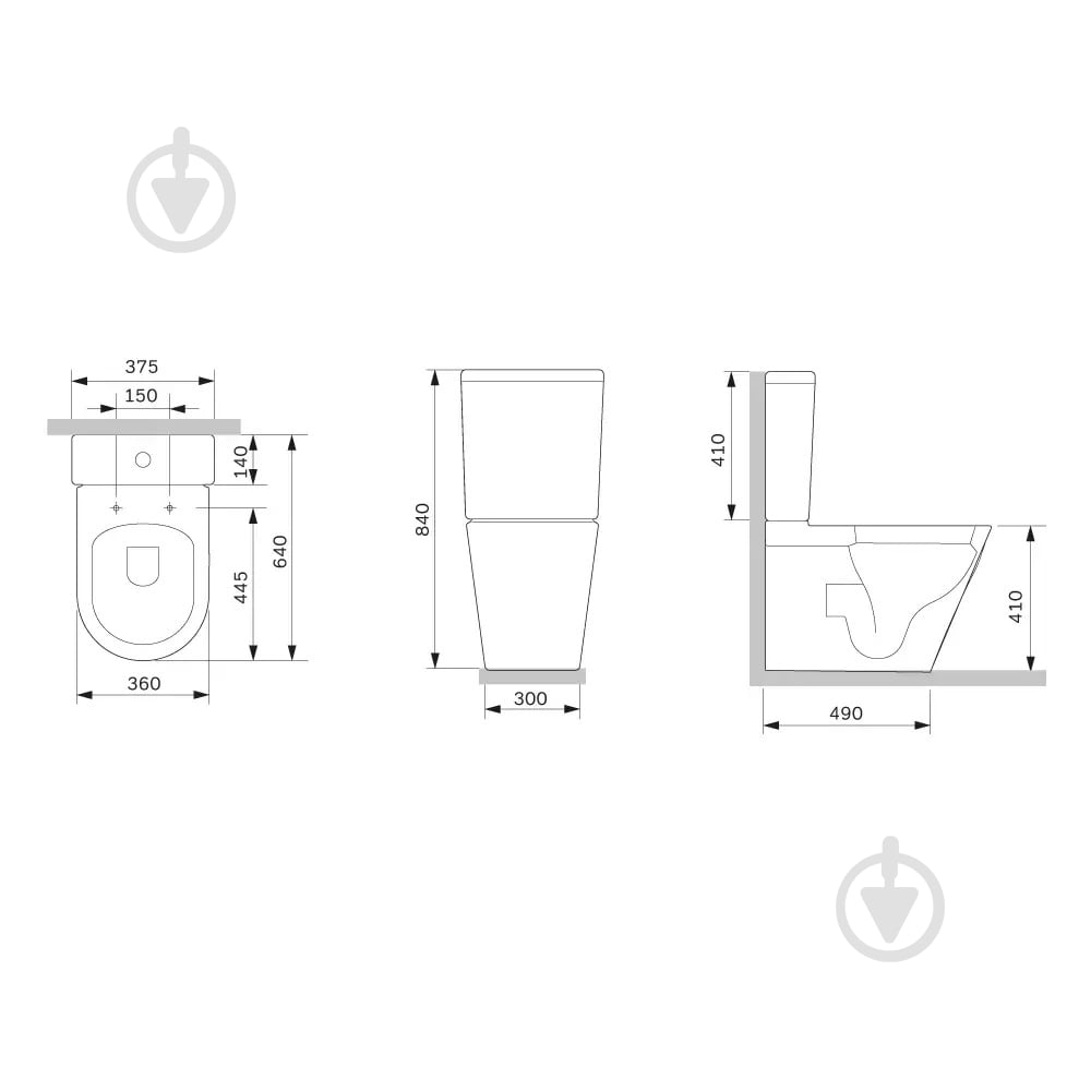 Унитаз-компакт Func Rimless CFA8600SC безободковий с сидением микролифт - фото 8
