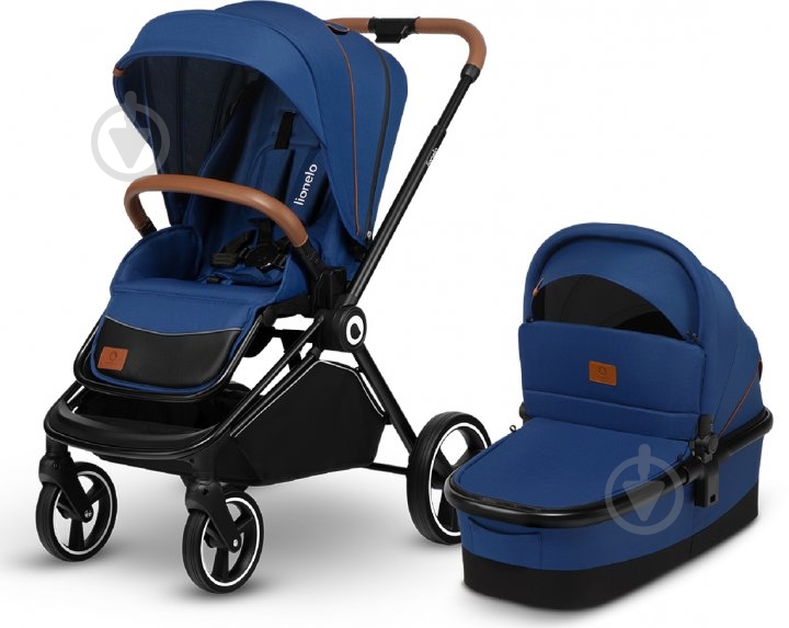 Коляска универсальная 2 в 1 Lionelo Mika Blue Navy - фото 2