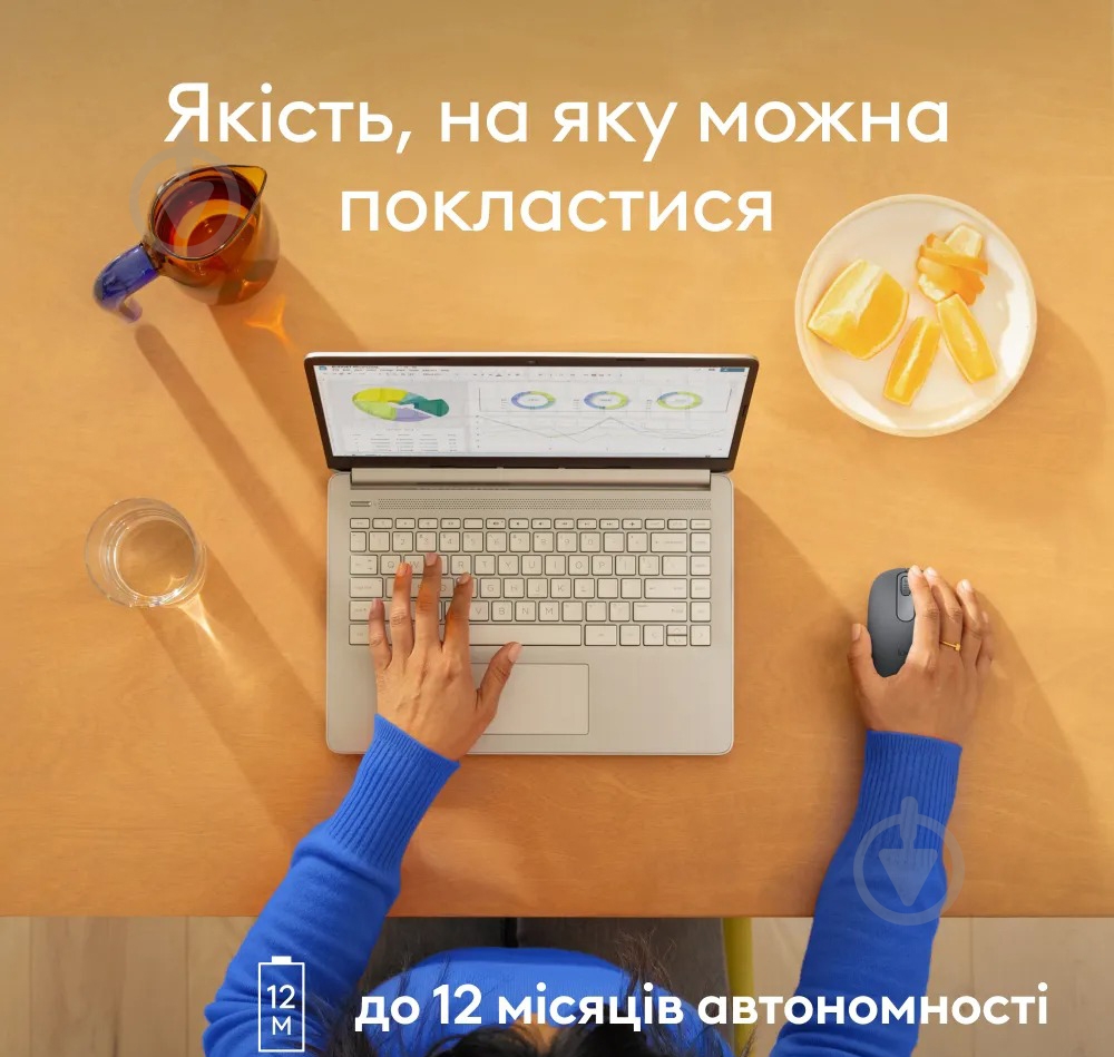 Мишка бездротова Logitech M196 Bluetooth graphite (L910-007459) - фото 9