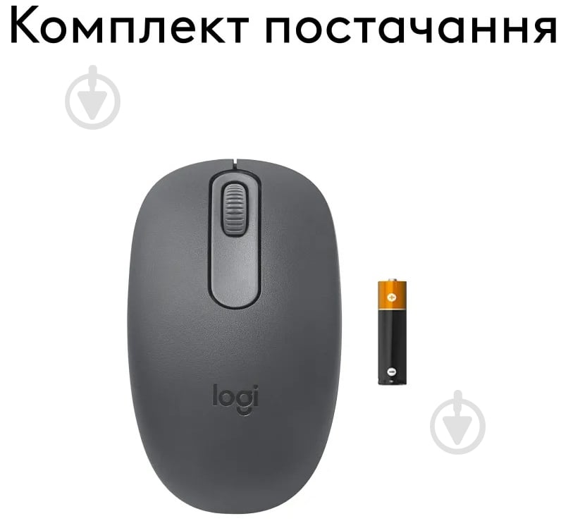 Мишка бездротова Logitech M196 Bluetooth graphite (L910-007459) - фото 2
