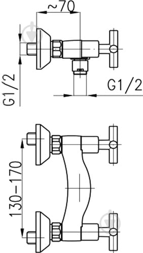 Змішувач для душу KFA SYMETRIC 346-010-00 - фото 3 Змішувач для душу KFA SYMETRIC 346-010-00 - фото 3