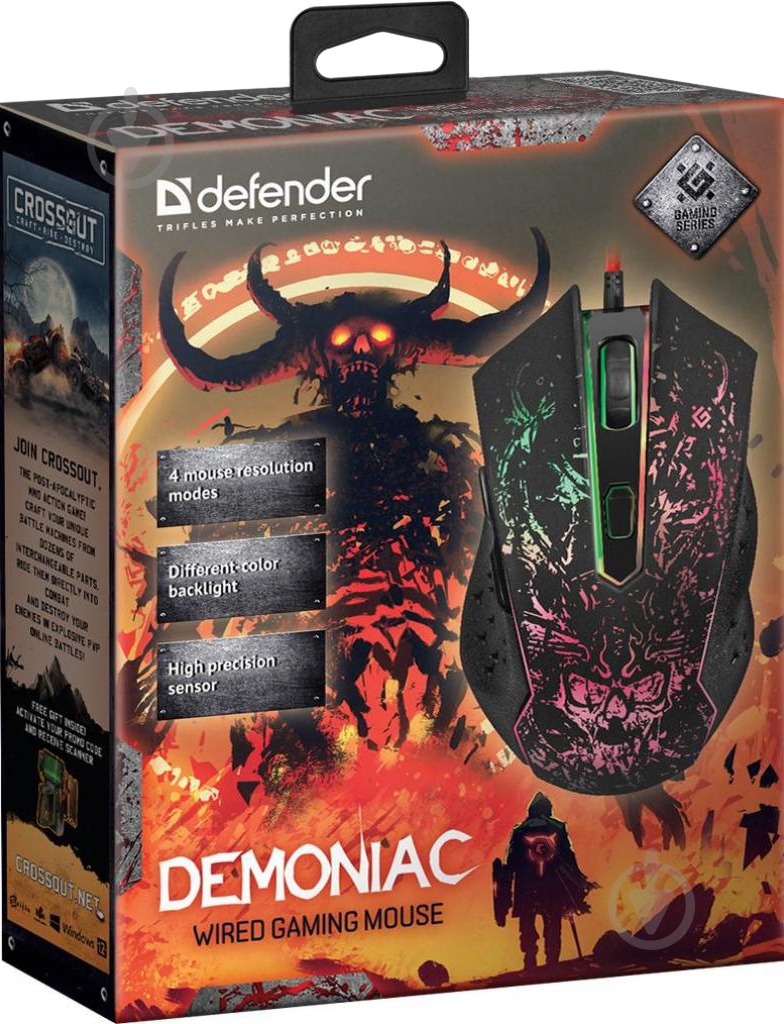 Мышь Defender Demoniac GM-540L USB Black 52540 - фото 3