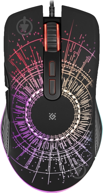 Мышь Defender Sirius GM-660L RGB USB Black 52660 - фото 1