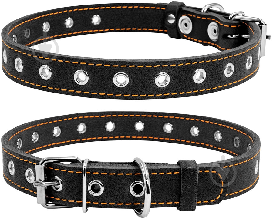 Ошейник Collar безразмерный 2х50 см черный - фото 1