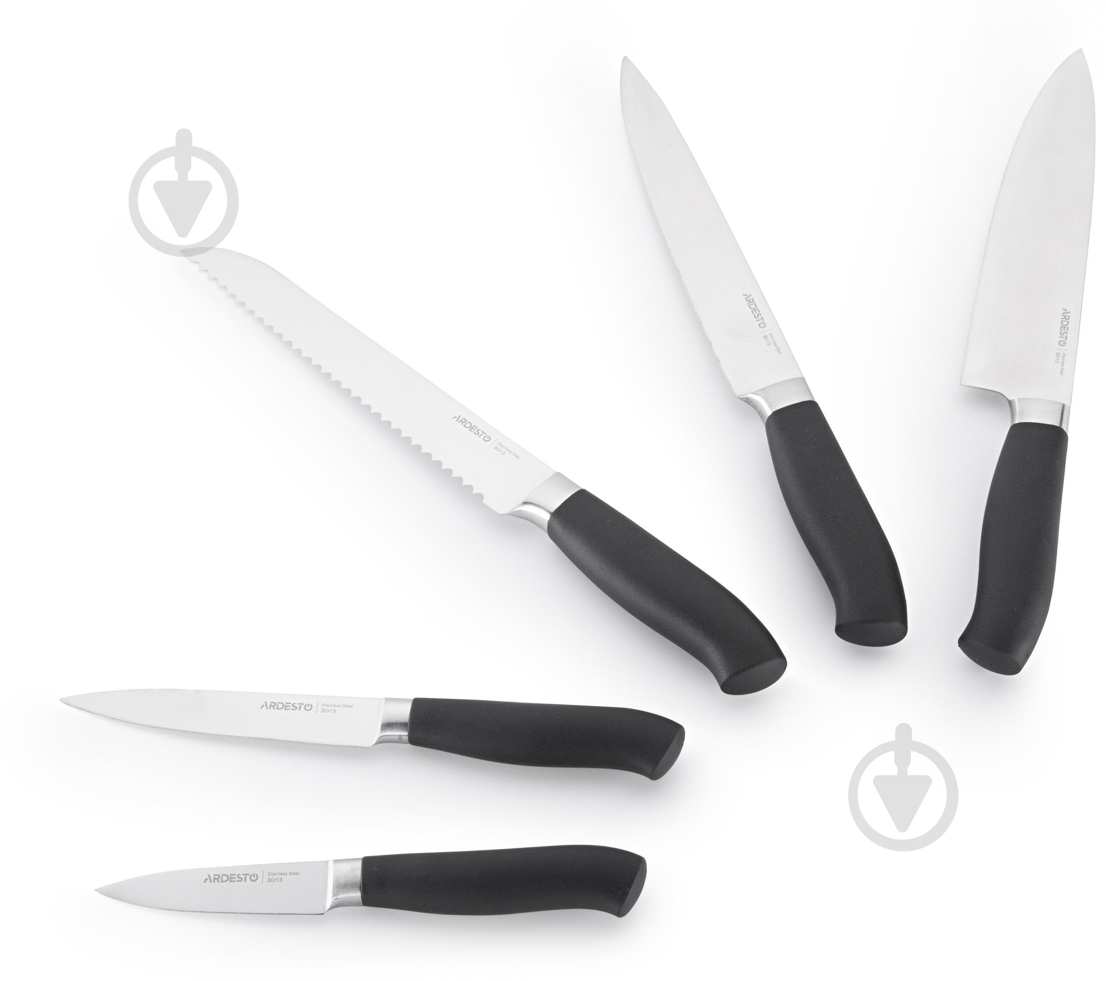 Набор ножей Ardesto Black Mars 6 предметов AR2020SW - фото 4