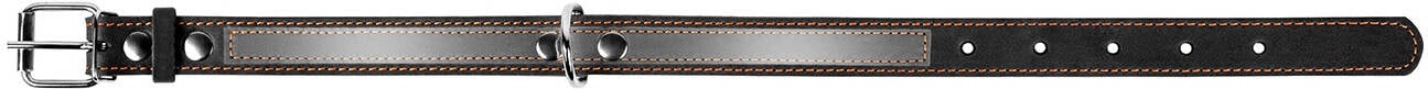 Ошейник Collar со светоотражающей лентой 2х32-40 см черный - фото 3