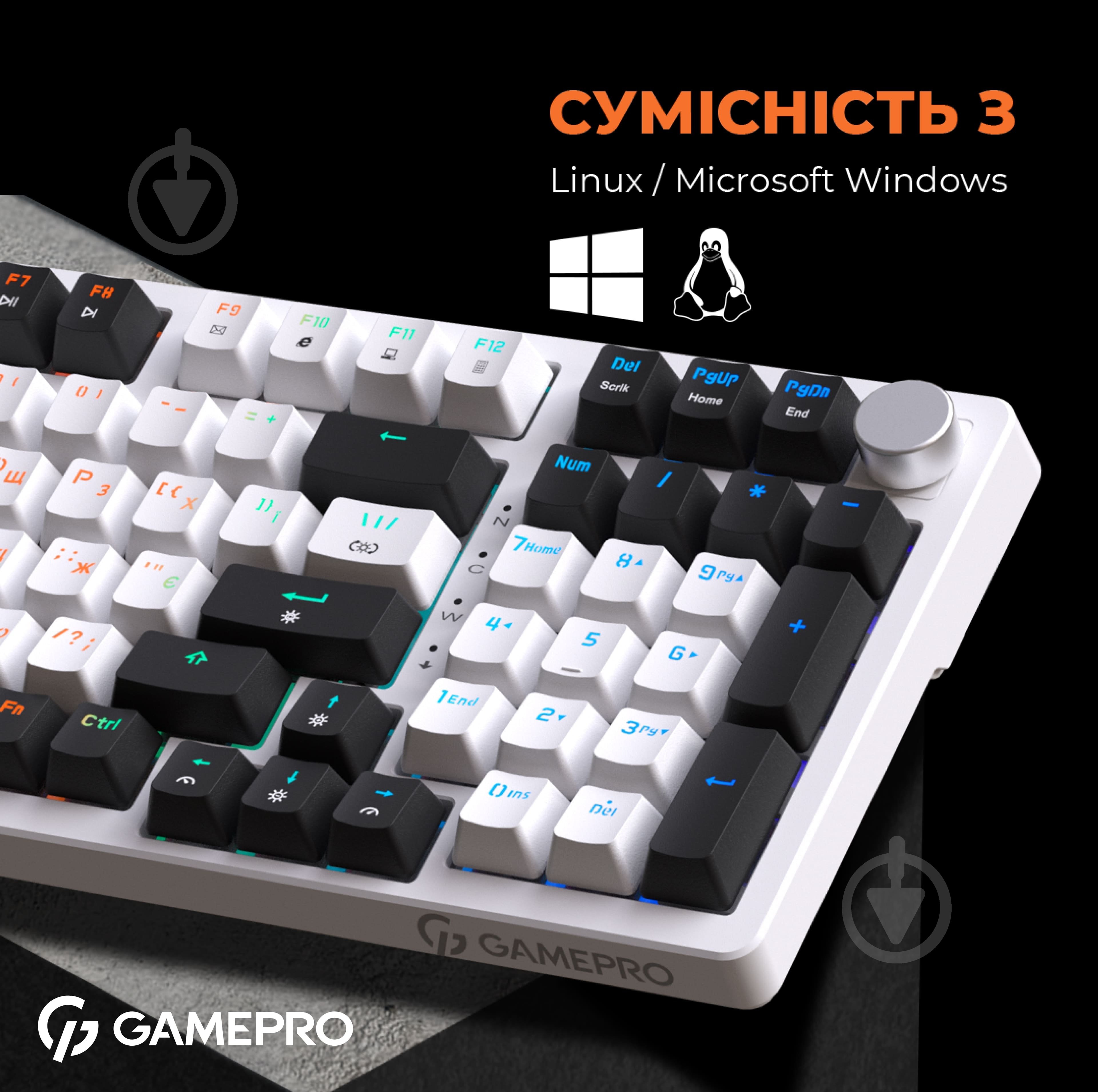 Клавіатура GamePro (MK170W) Hot-Swap RGB - фото 8