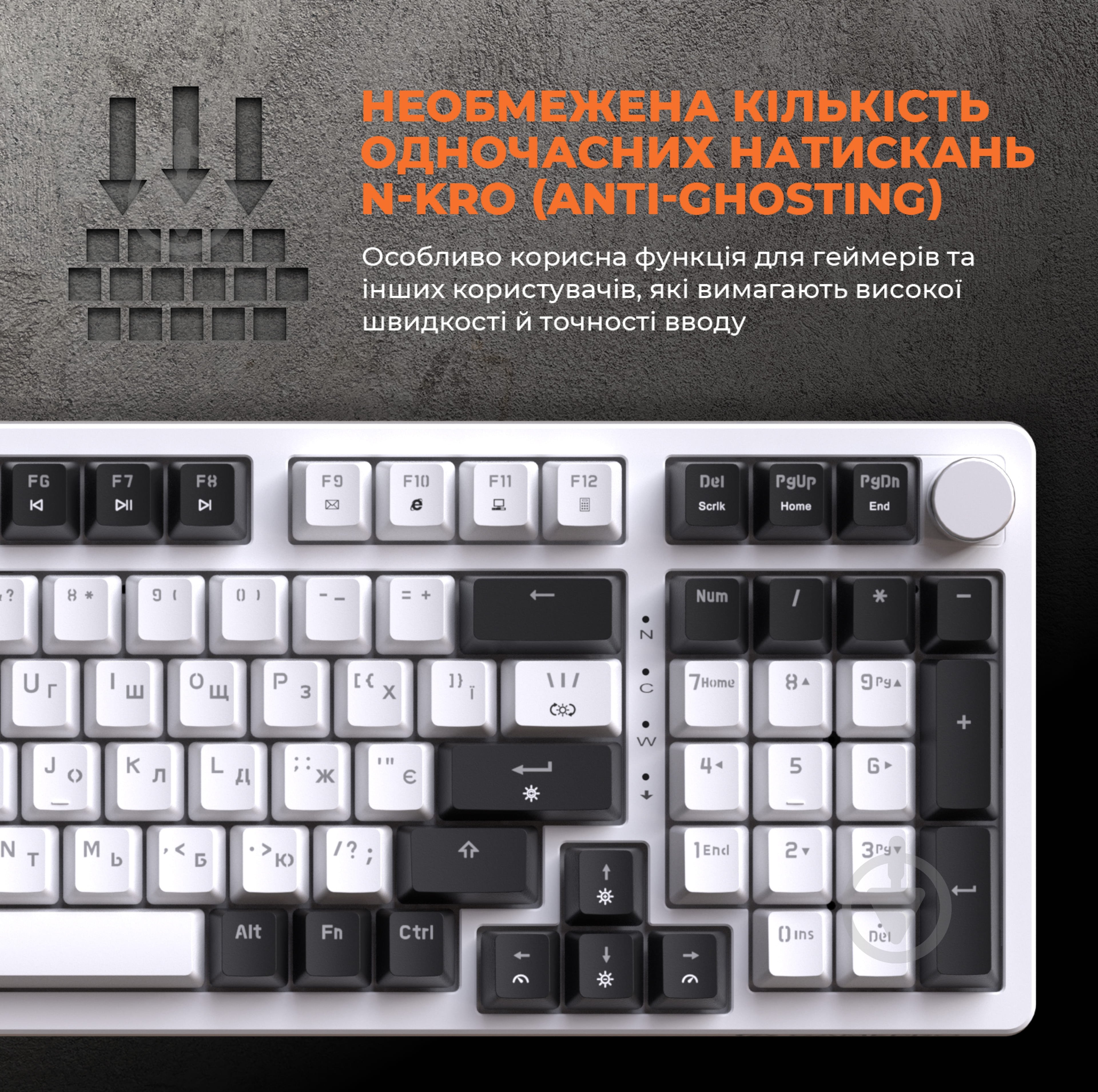 Клавіатура GamePro (MK170W) Hot-Swap RGB - фото 2
