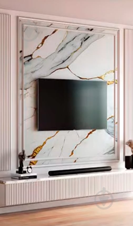 Декоративна панель Panastone ПВХ Carrara Gold 1220х2800x2,8 мм (PS-106) - фото 4 Декоративна панель Panastone ПВХ Carrara Gold 1220х2800x2,8 мм (PS-106) - фото 4