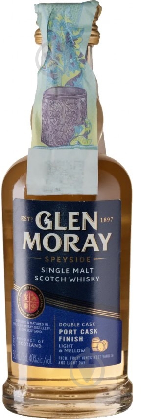 Виски Glen Moray Port Cask Finish 0,05 л - фото 1 Виски Glen Moray Port Cask Finish 0,05 л - фото 1