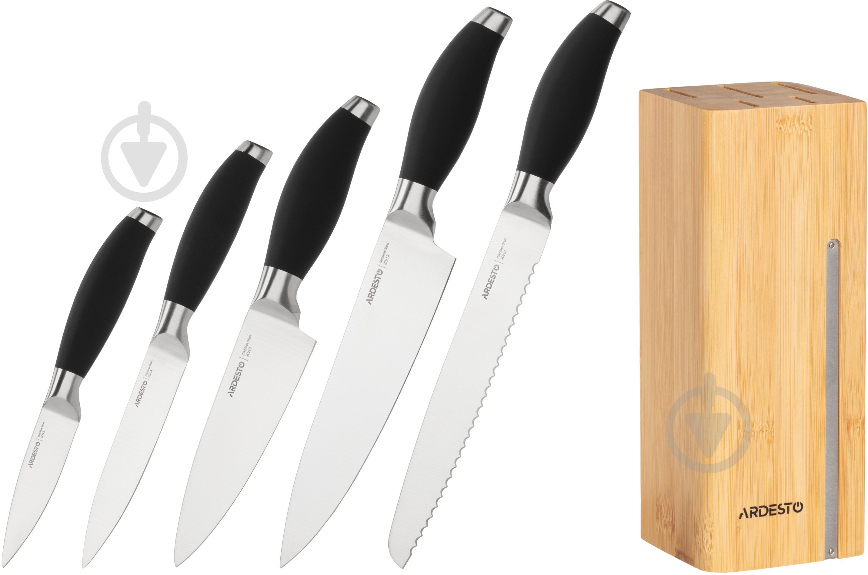 Набор ножей Ardesto Gemini 6 предметов AR2106SB - фото 1