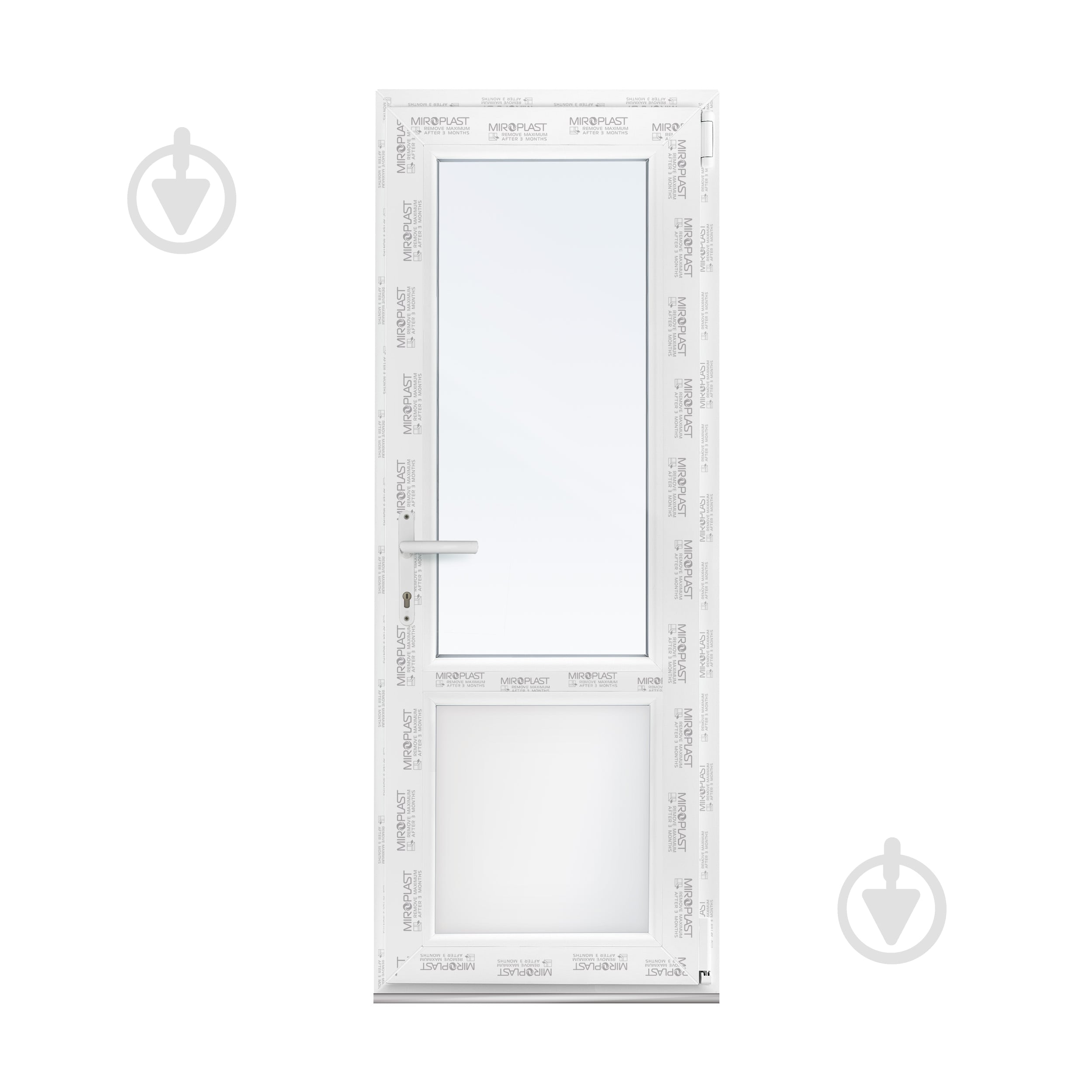 ᐉ Двері металопластикові WDS 800x2100 мм праві 90215746 • Краща
