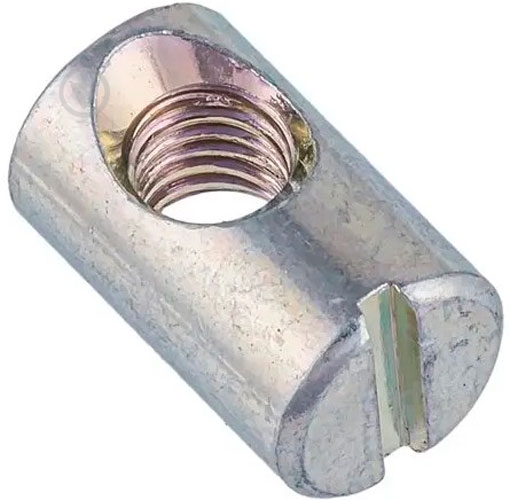 Гайка цилиндрическая snapt несимметричная М6/10x13 100 шт. 41334 - фото 1