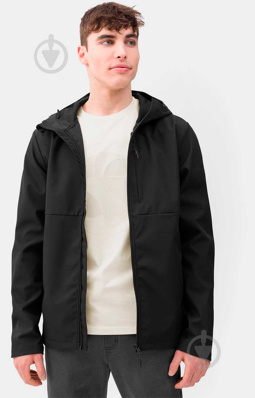 Куртка 4F SOFTSHELL JACKET 4FSS23TSOFM140-20S р.L черная - фото 3