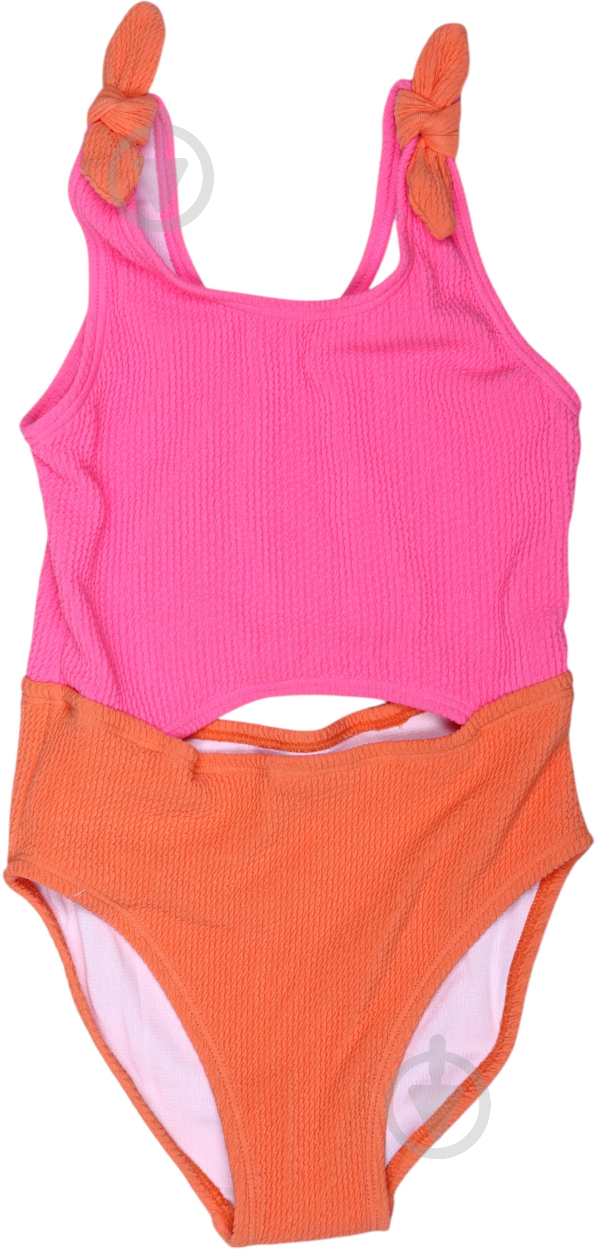 Купальник для дівчаток HW 25ENGL6 р.146-152 рожево-помаранчевий - фото 1 Купальник для дівчаток HW 25ENGL6 р.146-152 рожево-помаранчевий - фото 1