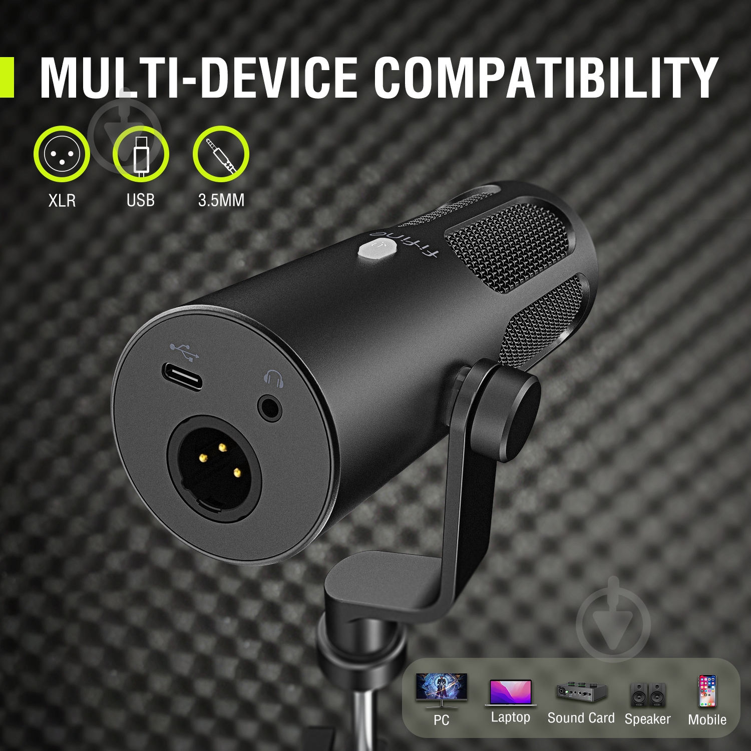 Микрофон FIFINE динамічний USB/XLR (Tank 3) - фото 12