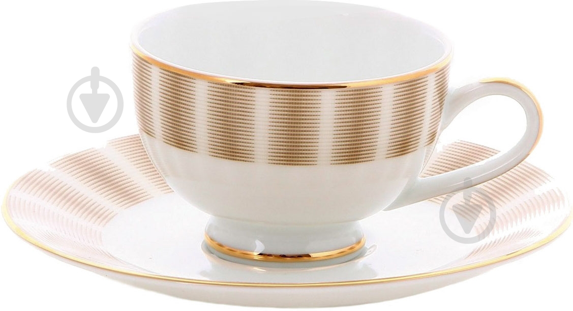 Чашка с блюдцем DPL Karina Brown 200 мл - фото 1