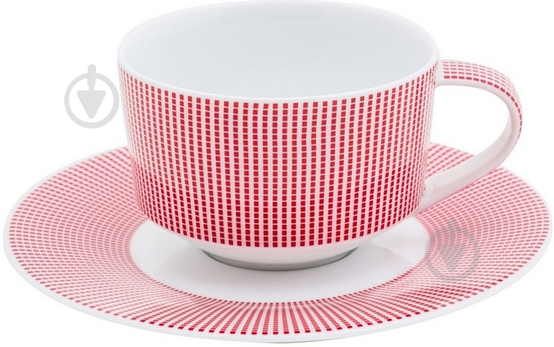 Чашка с блюдцем DPL Smart Red 240 мл - фото 1