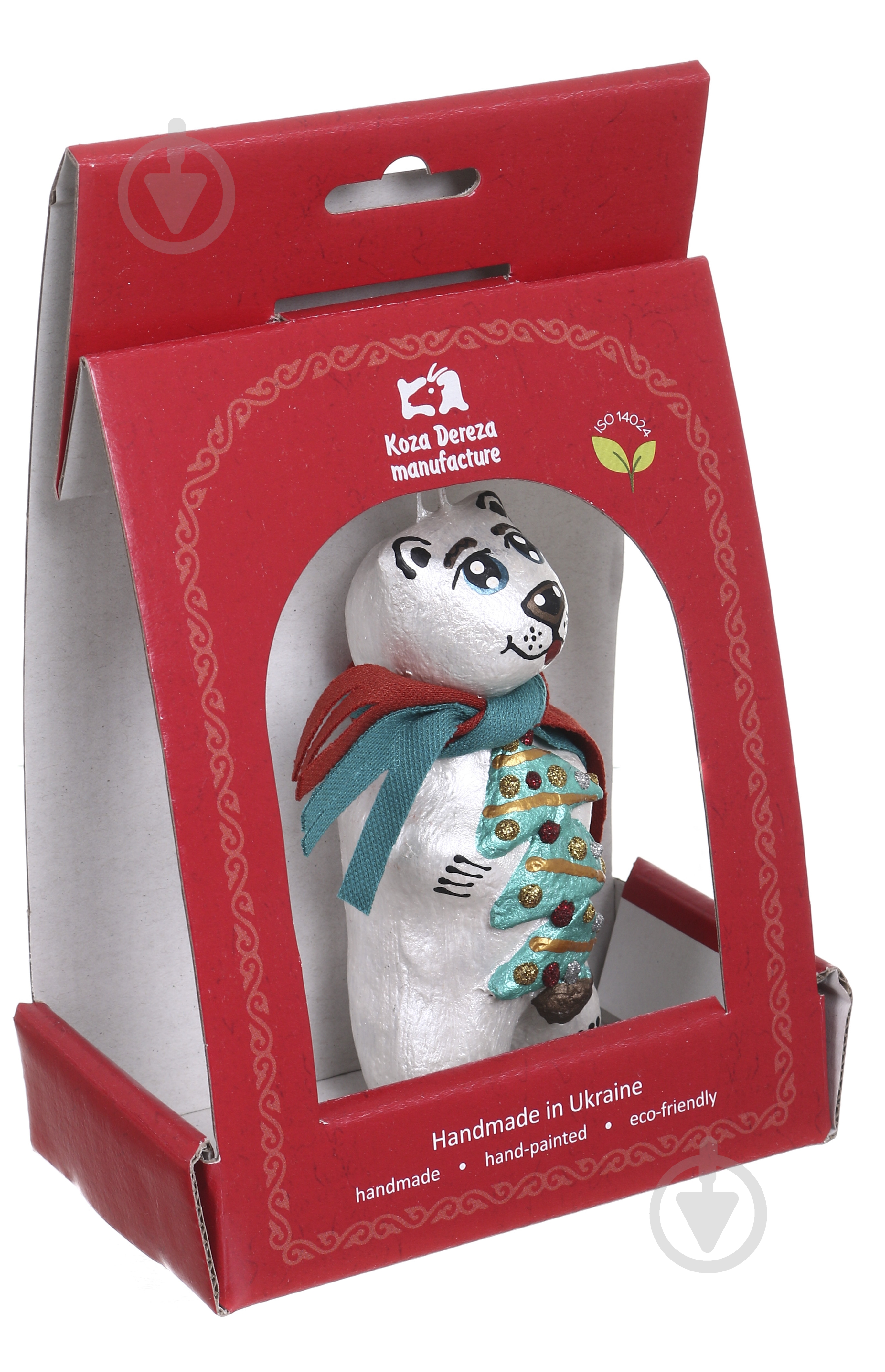 Елочная игрушка Мишка с елкой 11 x 4 x 4,5 см (2033003008) - фото 1 Елочная игрушка Мишка с елкой 11 x 4 x 4,5 см (2033003008) - фото 1