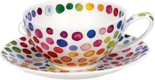 Чашка с блюдцем Dunoon Hot spots 450 мл - фото 1 Чашка с блюдцем Dunoon Hot spots 450 мл - фото 1