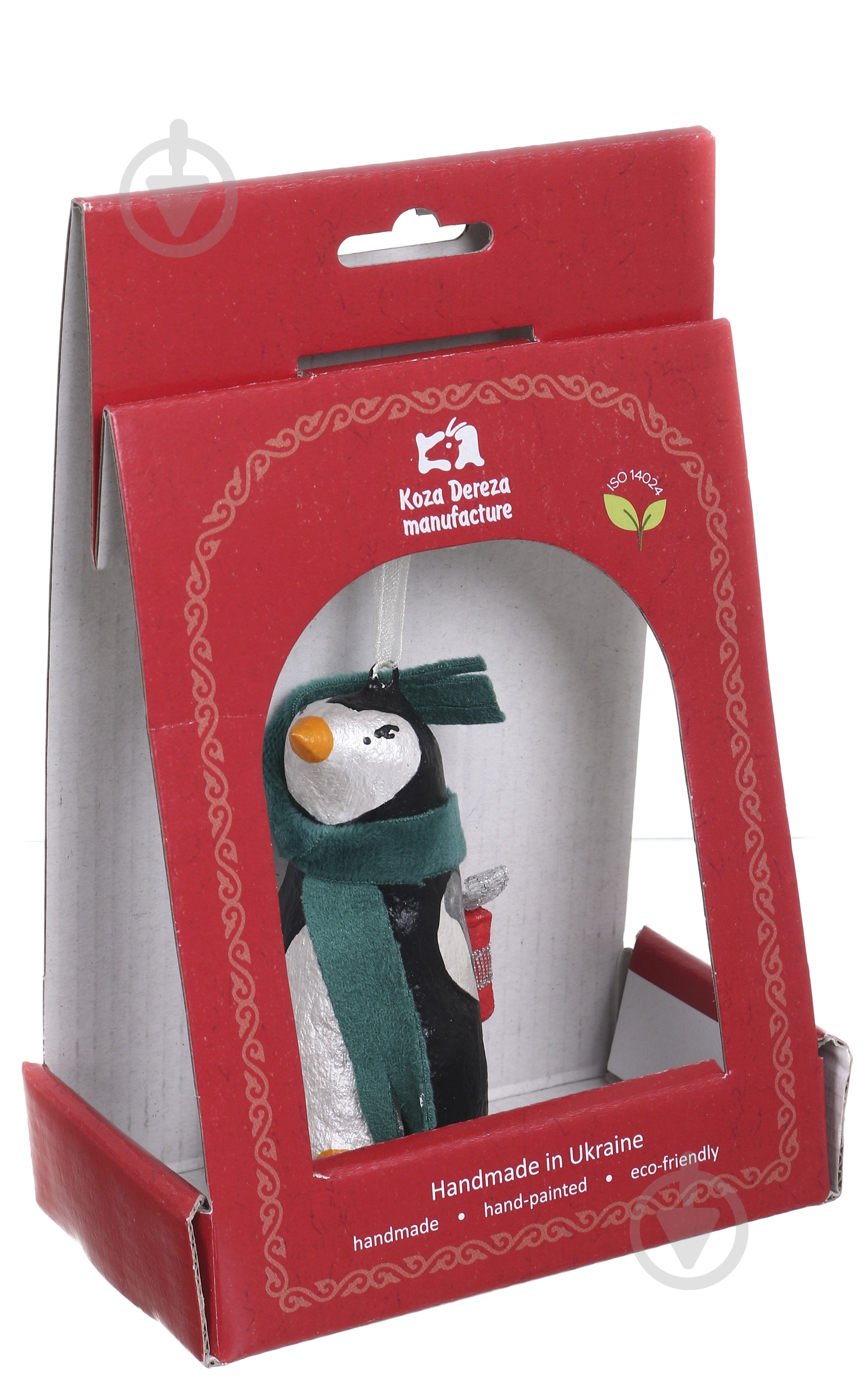 Елочная игрушка Пингвин с подарком 9 x 4,5 x 6 см (2033054003) - фото 1 Елочная игрушка Пингвин с подарком 9 x 4,5 x 6 см (2033054003) - фото 1