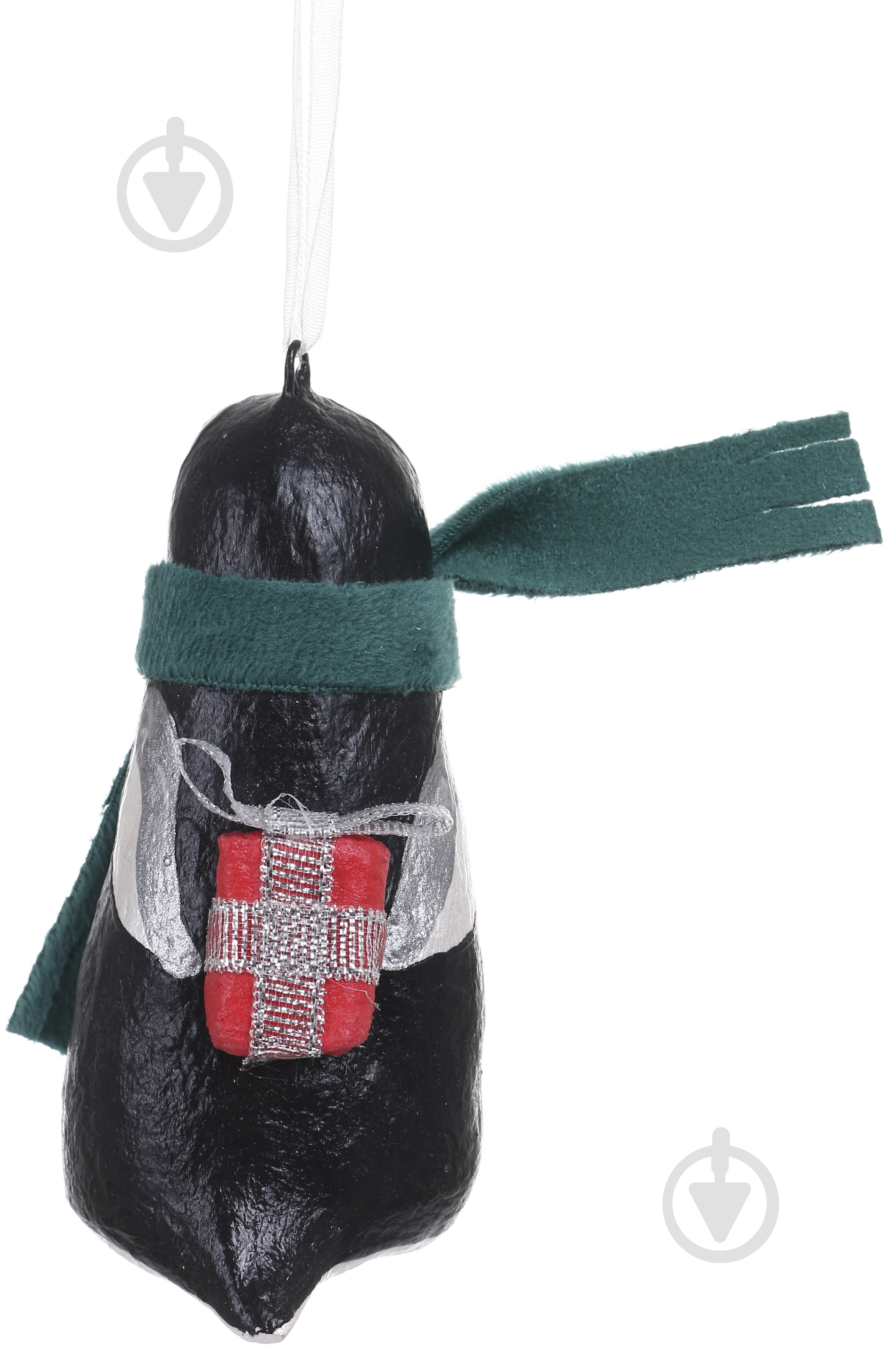 Елочная игрушка Пингвин с подарком 9 x 4,5 x 6 см (2033054003) - фото 3 Елочная игрушка Пингвин с подарком 9 x 4,5 x 6 см (2033054003) - фото 3