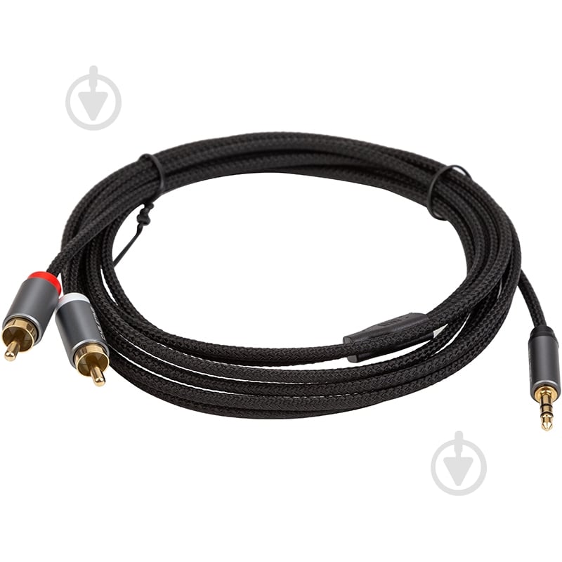 Кабель CableTime 3.5мм - 2x RCA 3 м black (CA914067) - фото 2
