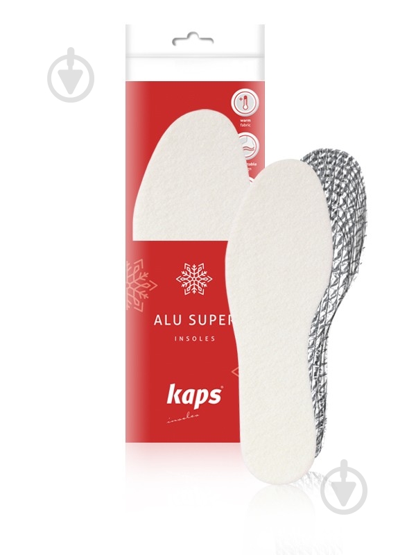 Устілки для стоп зимові з алюмінієвою фольгою обрізні 35-46 Kaps р.35-46 - фото 1