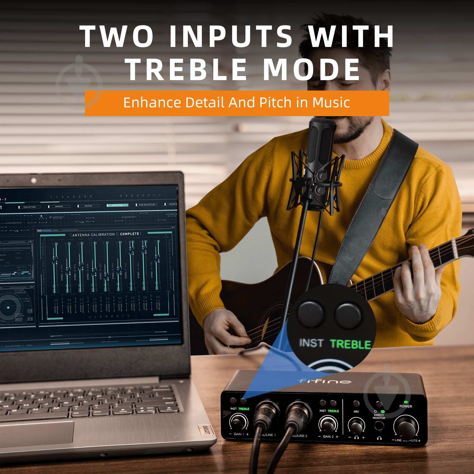 Аудиоинтерфейс FIFINE (Ampli 3) - фото 8