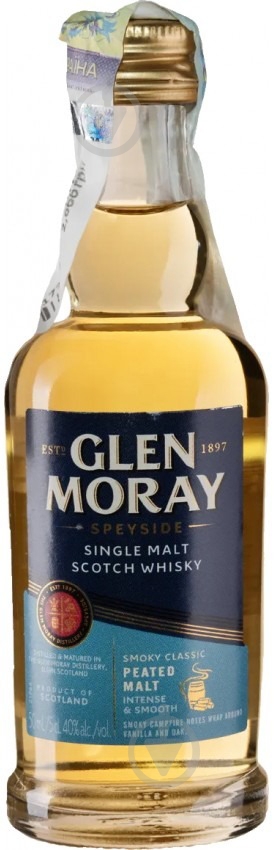 Виски Glen Moray Peated 0,05 л - фото 1