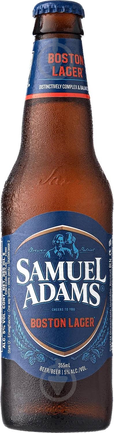 Пиво Samuel Adams Boston Lager 0,355 л - фото 1 Пиво Samuel Adams Boston Lager 0,355 л - фото 1