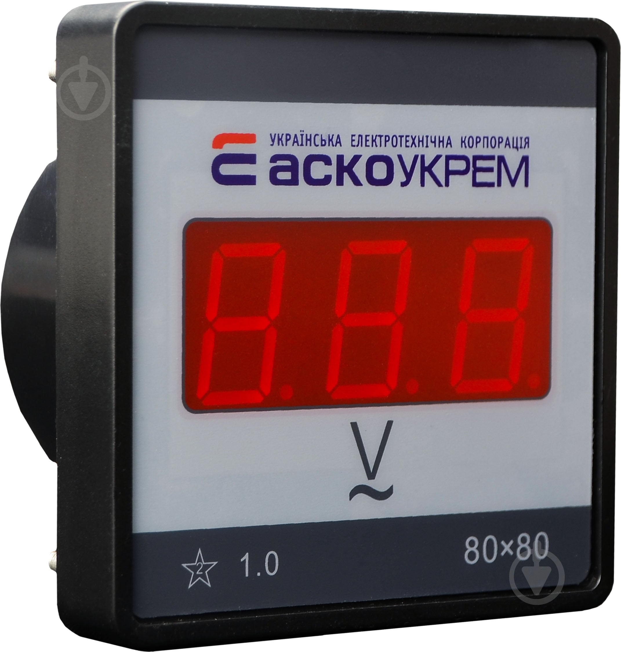 Вольтметр АСКО-УКРЕМ 80-500В 80х80 ЦВ-8 LBN - фото 2