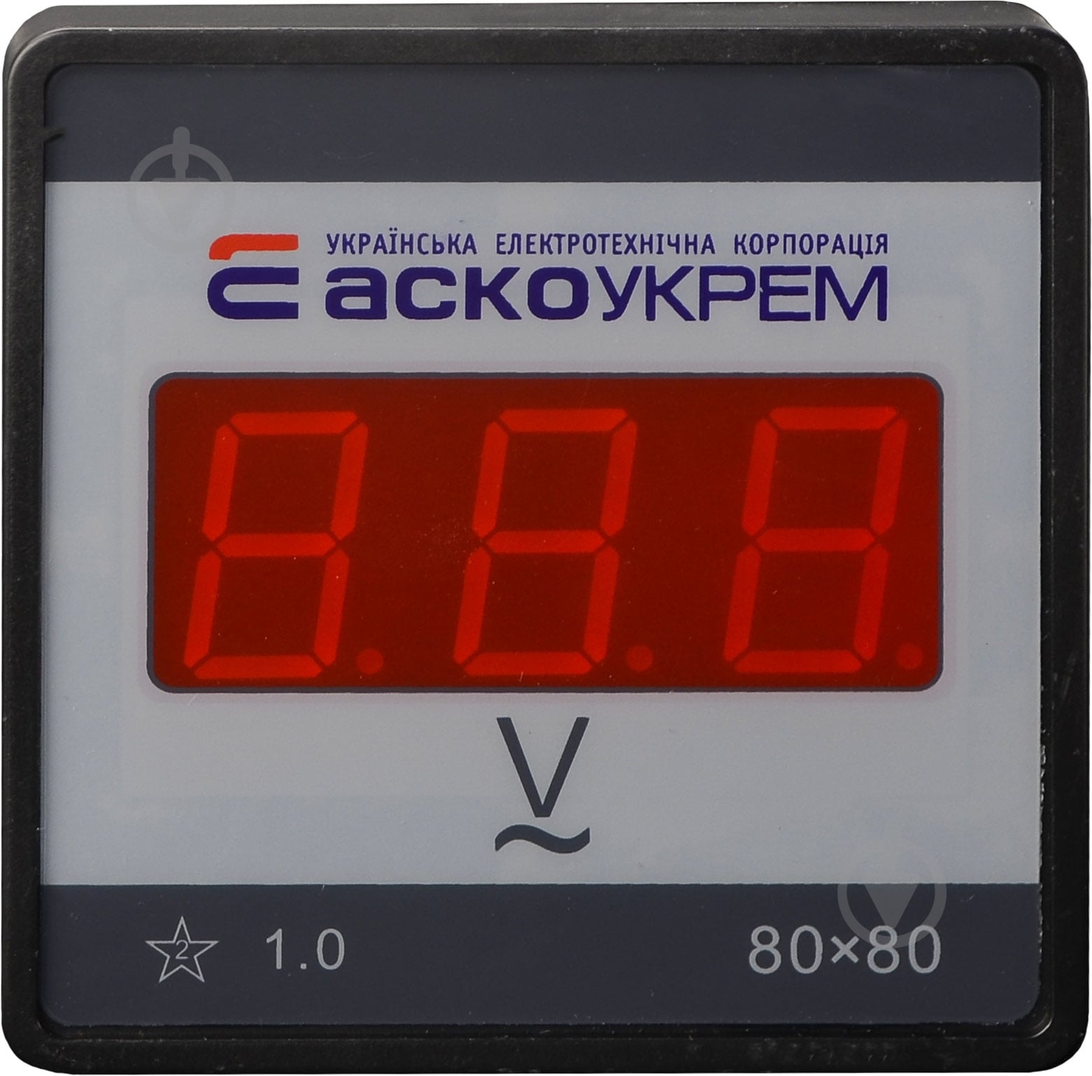 Вольтметр АСКО-УКРЕМ 80-500В 80х80 ЦВ-8 LBN - фото 1