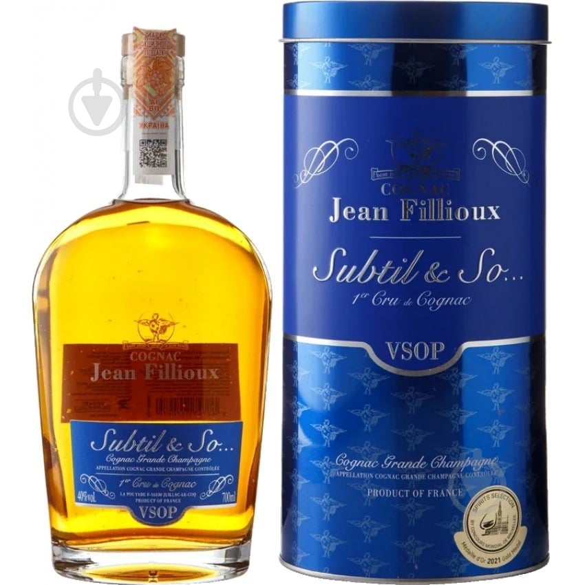 Коньяк Jean Fillioux Subtil & So VSOP 0,7 л - фото 1 Коньяк Jean Fillioux Subtil & So VSOP 0,7 л - фото 1
