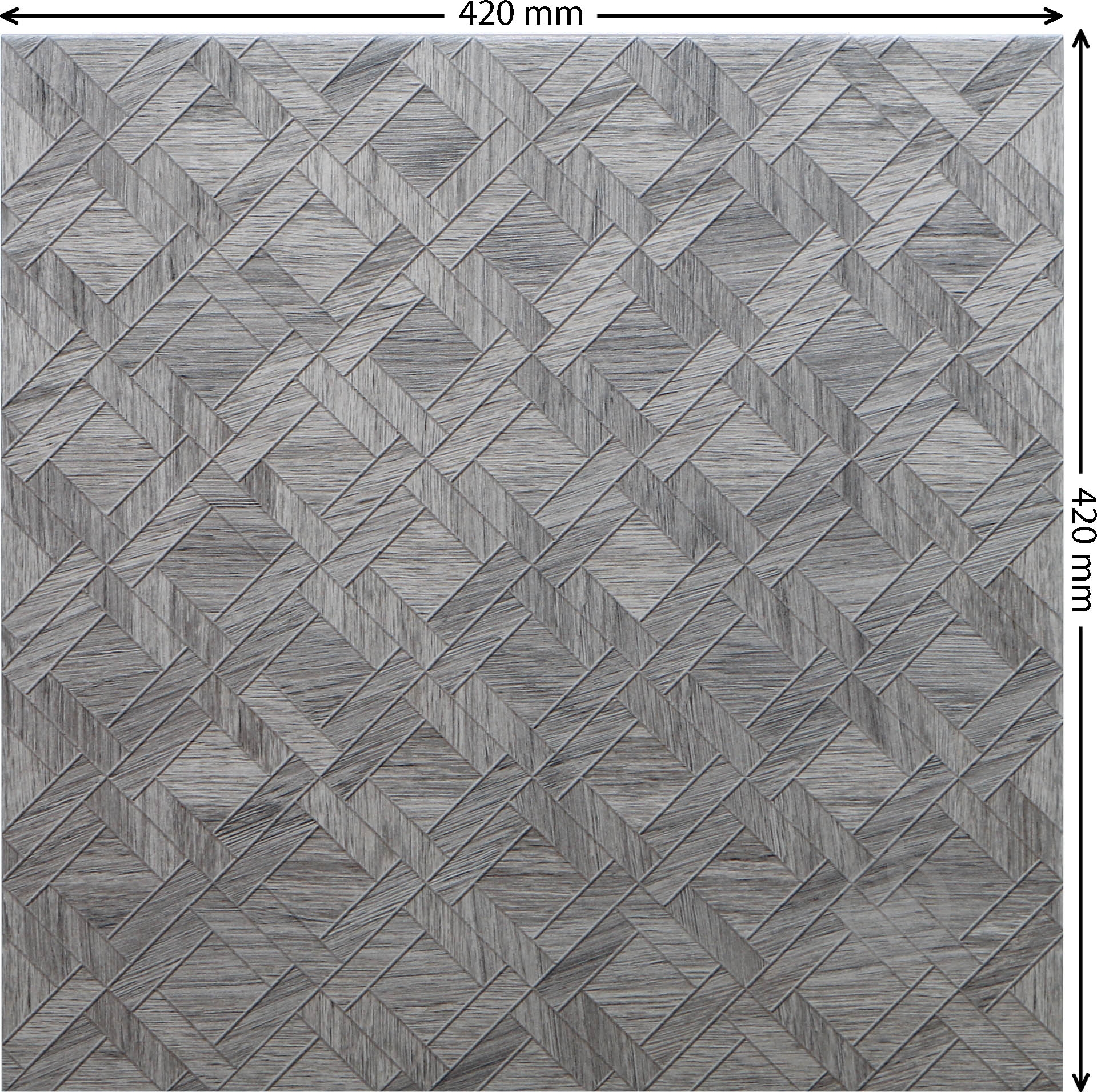 Плитка Cersanit Egzor grey decor 42x42 см - фото 4