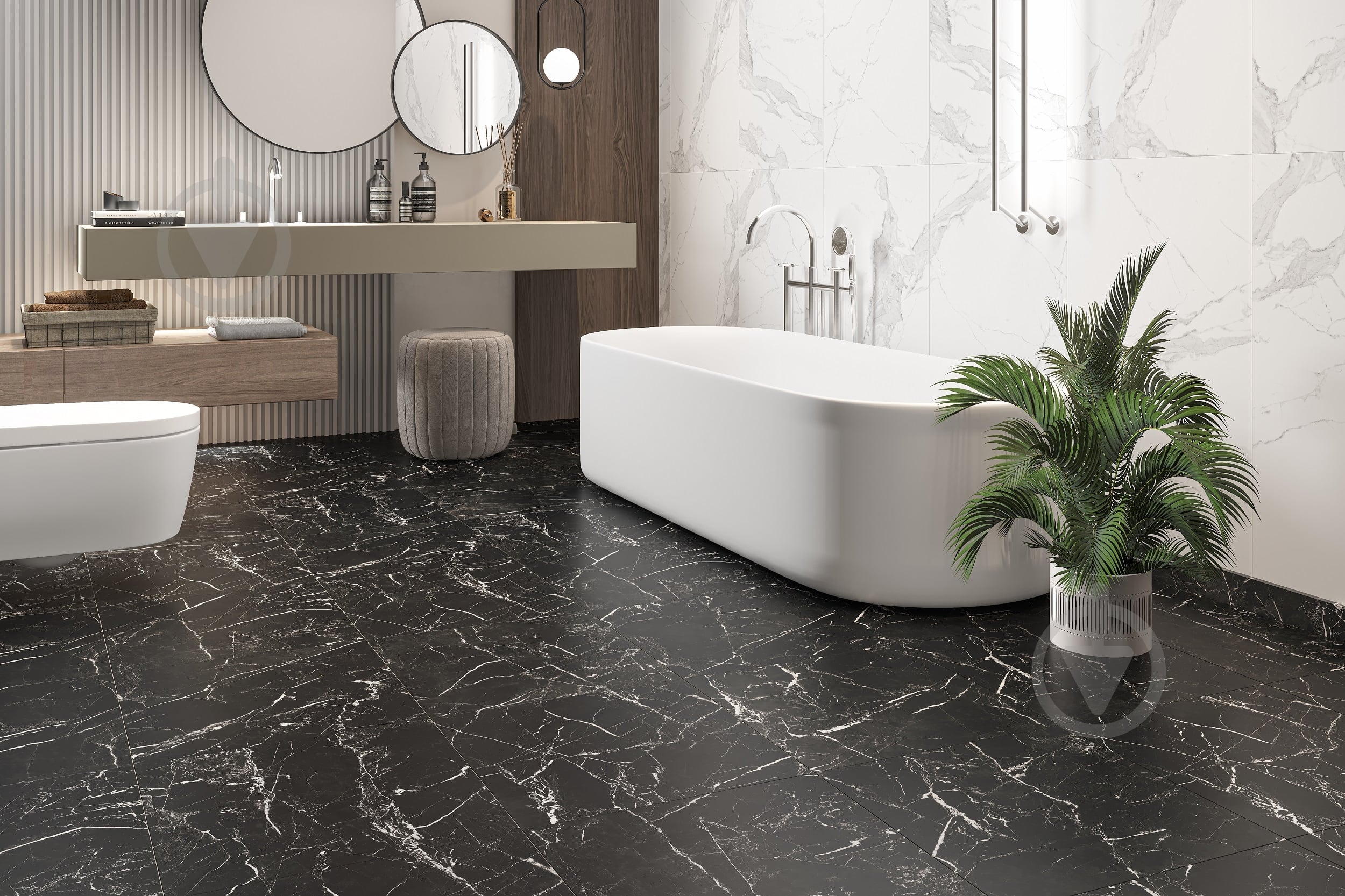ᐉ Плитка Marquina Black F P NR Mat 2 сорт 47x47 см • Купить в