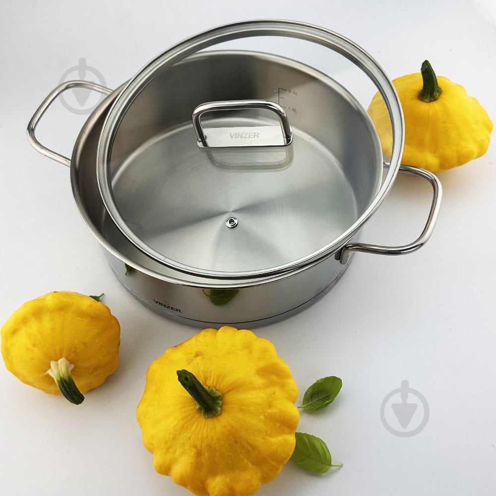 Сотейник з двома ручками та кришкою Vinzer Glossy Line 3,2 л 50046 - фото 5