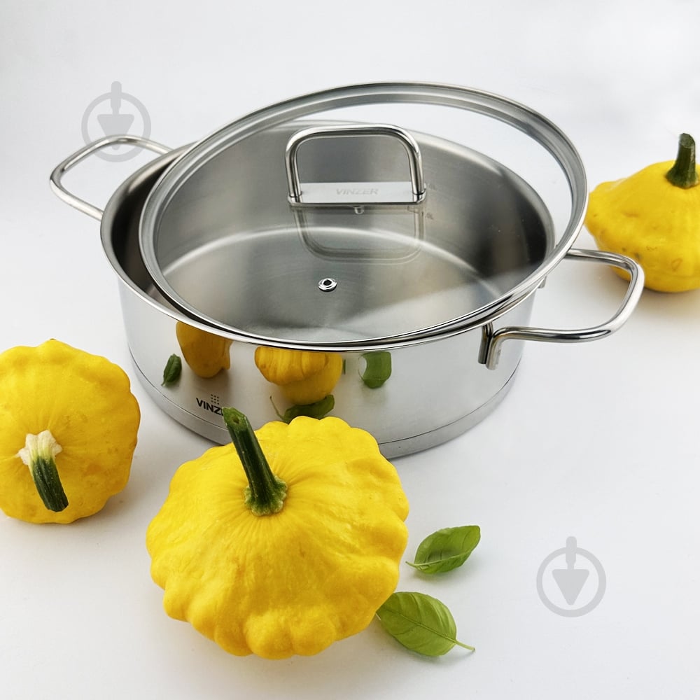 Сотейник з двома ручками та кришкою Vinzer Glossy Line 3,2 л 50046 - фото 7