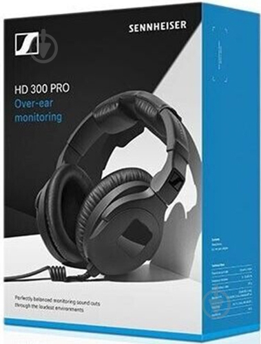 Наушники Sennheiser HD 300 PRO black (508288) - фото 5