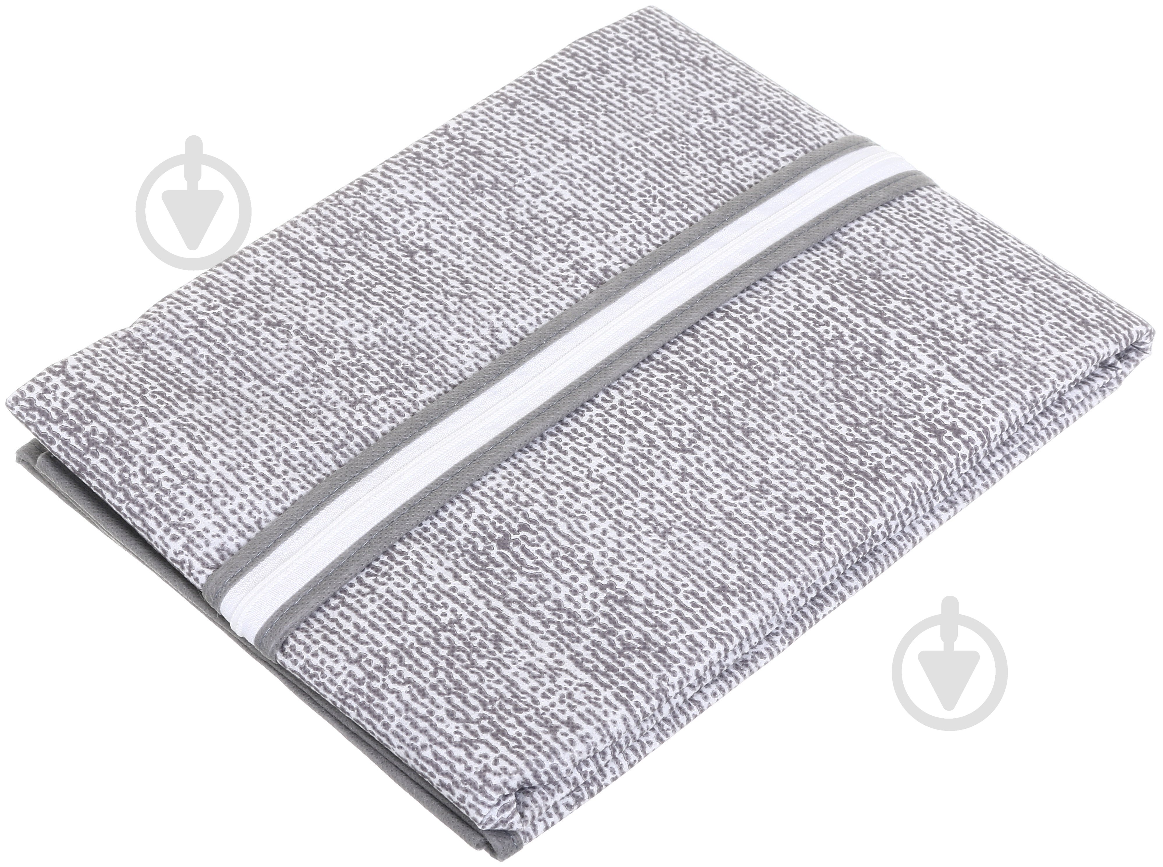 Чехол для одежды Silver Vivendi 100x60 см серый с прозрачным - фото 2