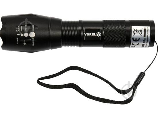Фонарь Vorel 88555 черный - фото 2