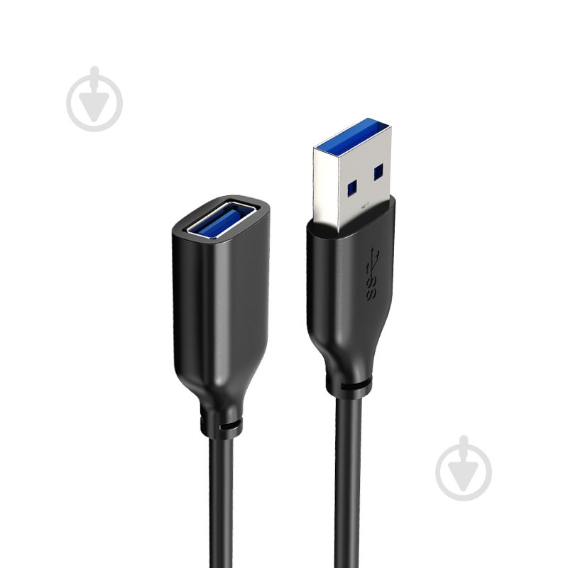 USB-кабель CableTime USB 3.0 AM — AF 2 м black (CA915408) - фото 2