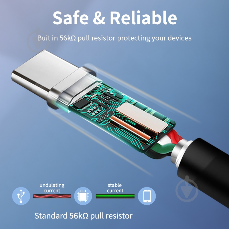 Кабель CableTime USB 3.0 Type-C — AM 1,5 м black (CA915439) - фото 3 Кабель CableTime USB 3.0 Type-C — AM 1,5 м black (CA915439) - фото 3