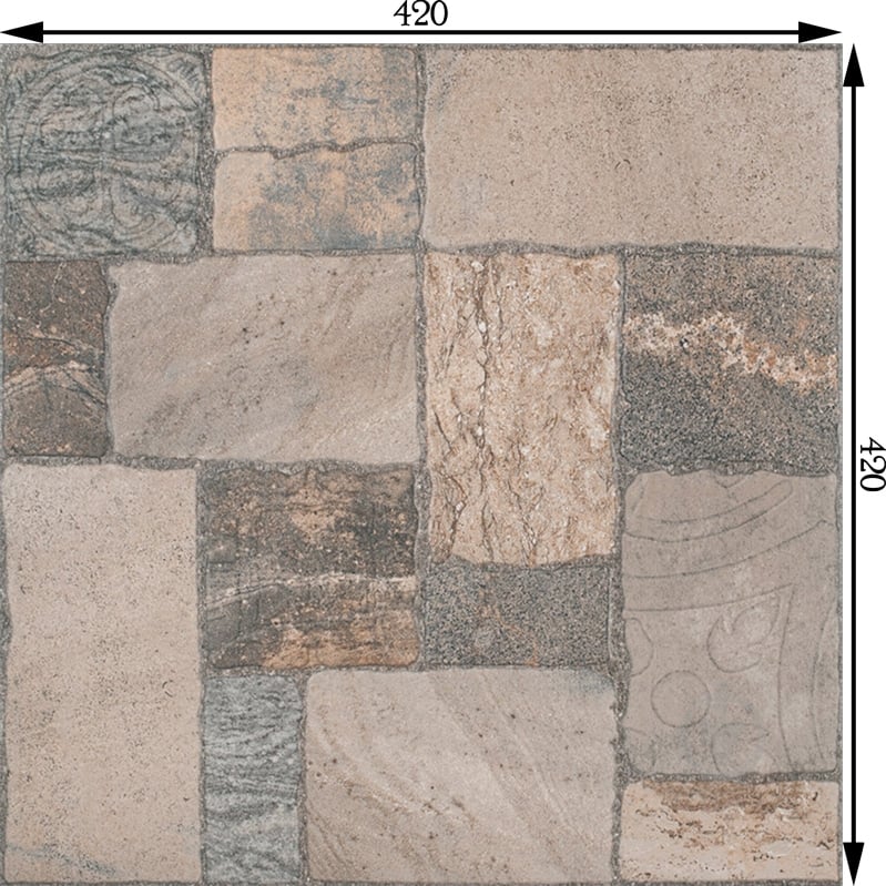 Плитка Cersanit Midway brown 42x42 см - фото 3