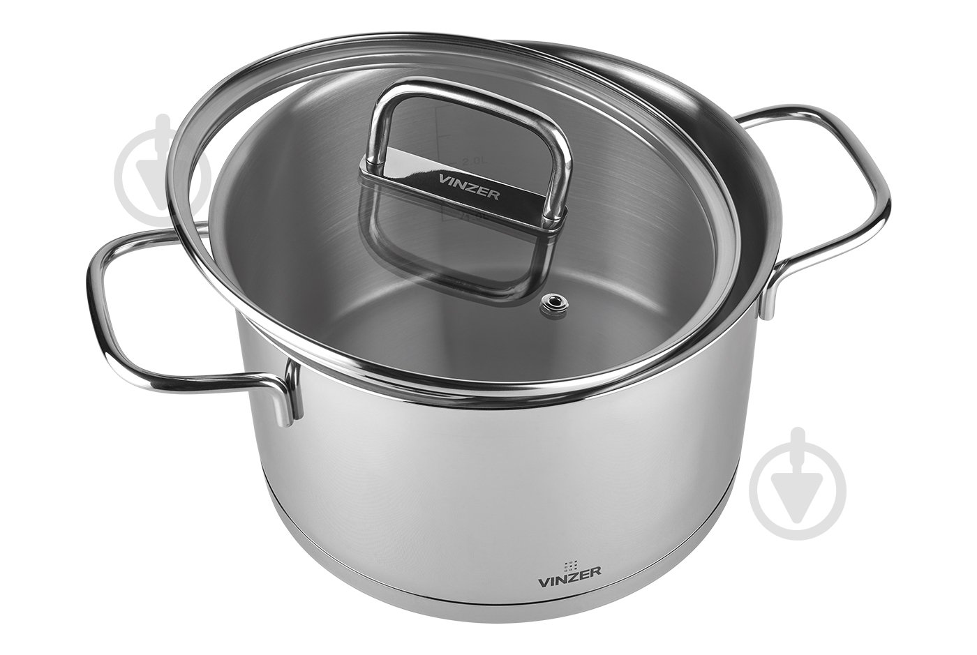 Каструля з кришкою Vinzer Glossy Line 5,6 л 50045 - фото 2 Каструля з кришкою Vinzer Glossy Line 5,6 л 50045 - фото 2