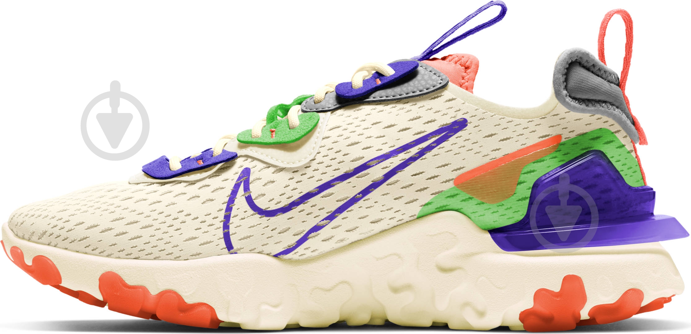 Кроссовки женские демисезонные Nike REACT VISION CI7523-104 р.39 разноцветные - фото 2