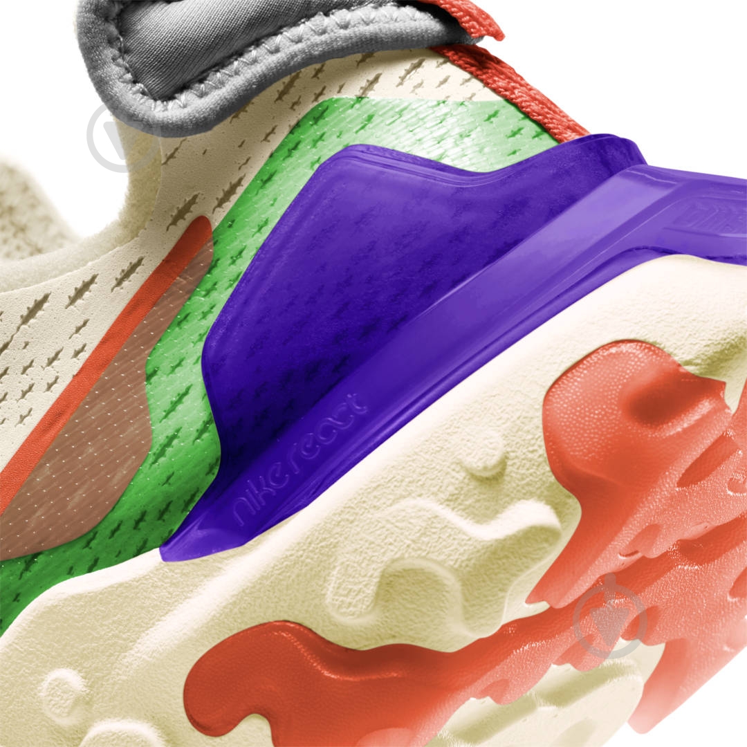 Кроссовки женские демисезонные Nike REACT VISION CI7523-104 р.39 разноцветные - фото 6