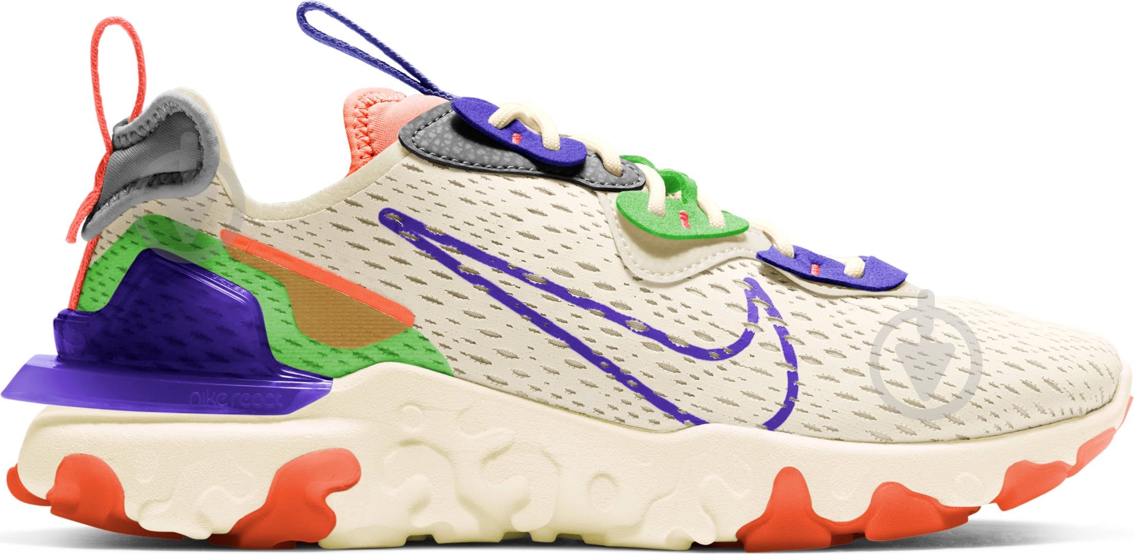 Кросівки жіночі демісезонні Nike REACT VISION CI7523-104 р.40,5 різнокольорові - фото 3