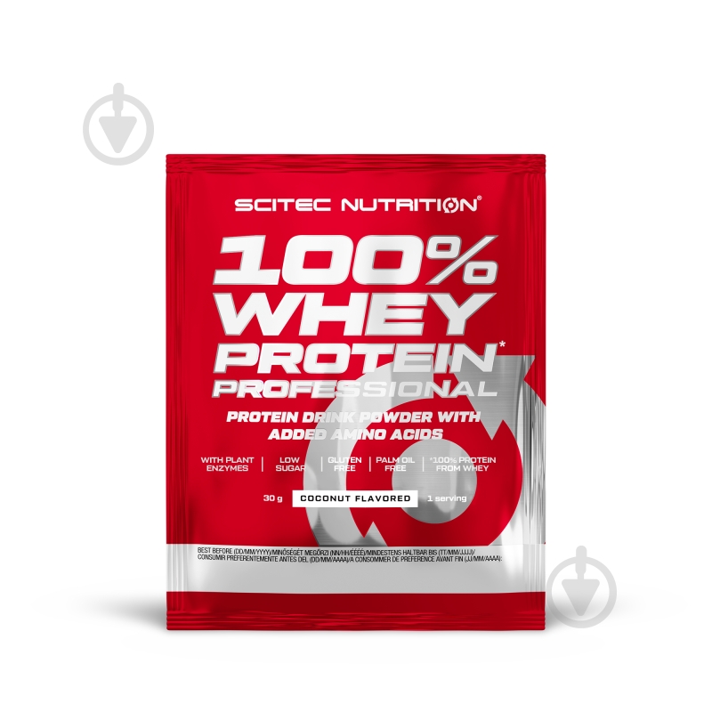 Протеин Scitec Nutrition Whey Protein Professional кокос 30 г - фото 1 Протеин Scitec Nutrition Whey Protein Professional кокос 30 г - фото 1