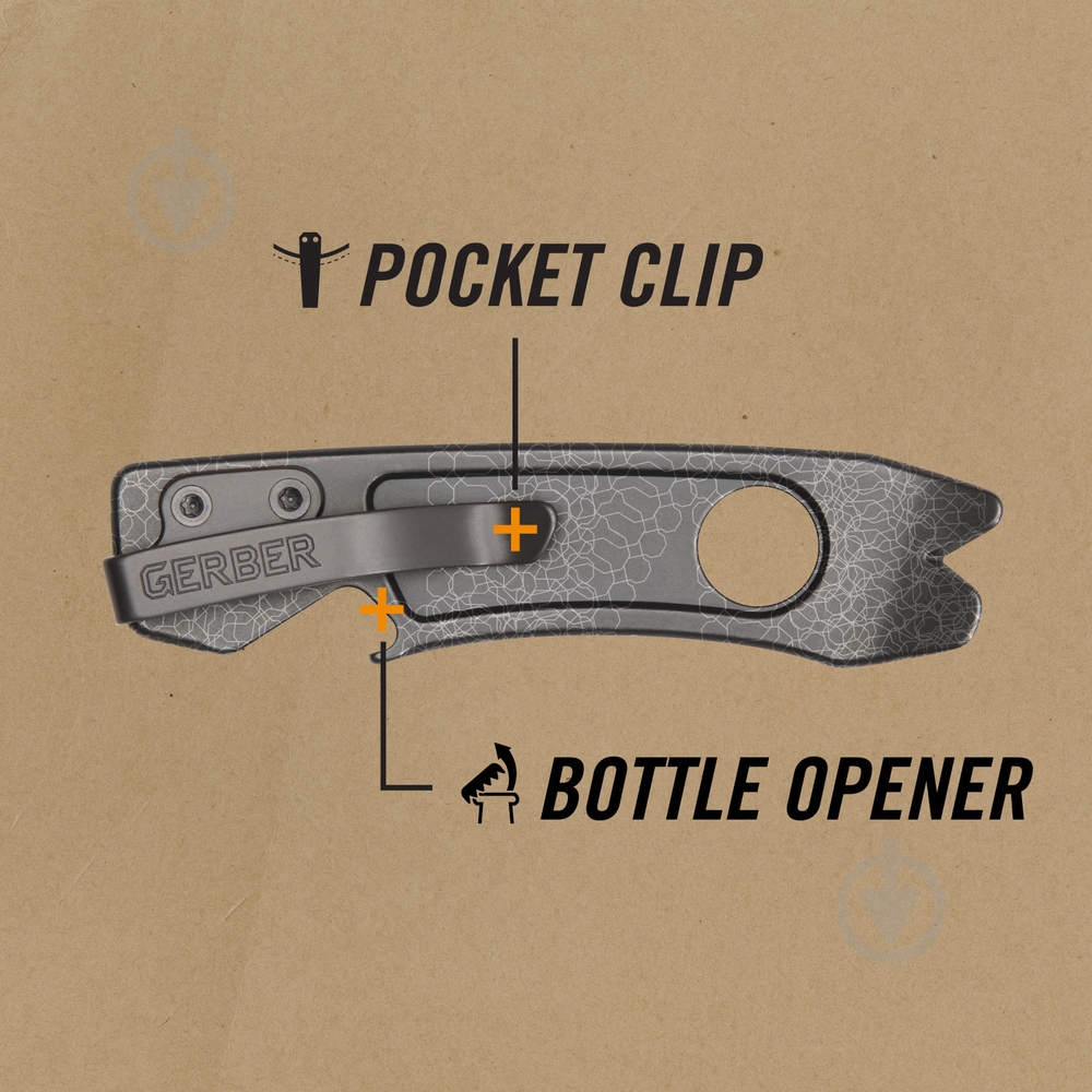 Мультитул Gerber Knives брелок открывалк ShardXL Micarta 4L 1064440 - фото 4 Мультитул Gerber Knives брелок открывалк ShardXL Micarta 4L 1064440 - фото 4